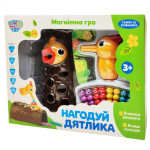 Игра магнитная Limo Toy Накорми Дятлика, карточки времен года, 8 червячков HW0015