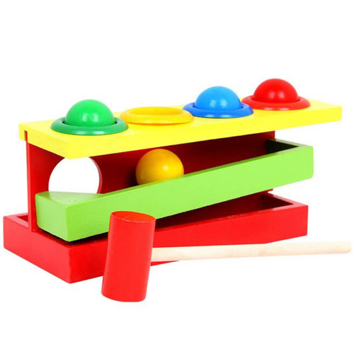 Стучалка Tree Toys деревянная игрушка с шариками и молоточком TN0026