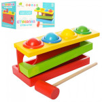 Стучалка Tree Toys деревянная игрушка с шариками и молоточком TN0026