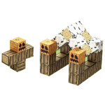 Магнитный Конструктор Майнкрафт Creativ world, 35 блоков PU03