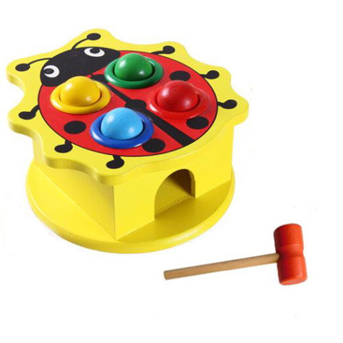 Стукалка Fun Toys Сонечко дерев'яна іграшка з кульками і молоточком S0045