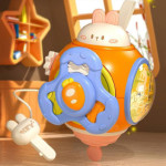 Развивающая игра-бизиборд, игра для малышей, интерактивный шар, пищалка, лабиринт, спиннер (RY008)