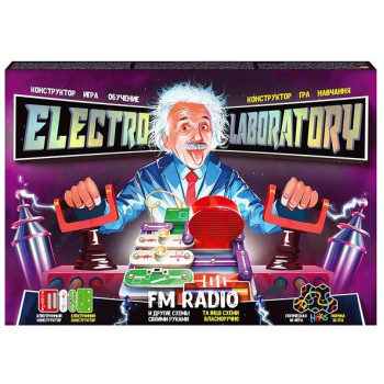 Електронний Конструктор "Elektro Laboratory. FM Radio", ігровий набір зі схемами для дітей та дорослих DC01-01