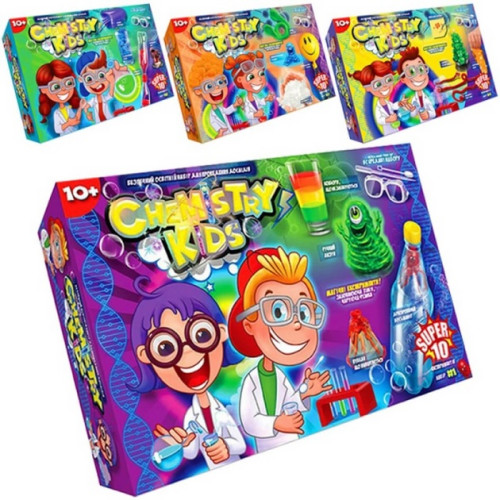 Настольная игра Набор для проведения опытов от Danko toys, безопасные детские опыты, развивающая игра от 10 лет, в ассортименте CHK-01-02-03-04