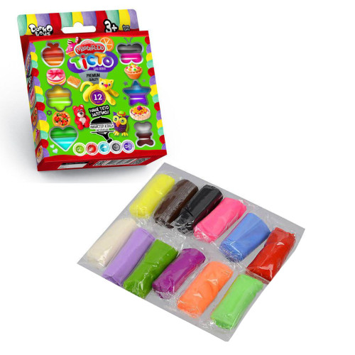 Тісто для ліплення Danko toys Master-Do 12 кольорів KH02-04 Тісто для ліплення Danko toys Master-Do 12 кольорів KH02-04