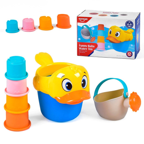 Игра для ванной "Уточка" лиечка, 4 небольших ведра KQ0276