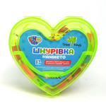 Шнуровка "Сердце зеленое"  Limo Toy, деревянная игра, игра шнурок с бусинами, развивающая игра (0344)