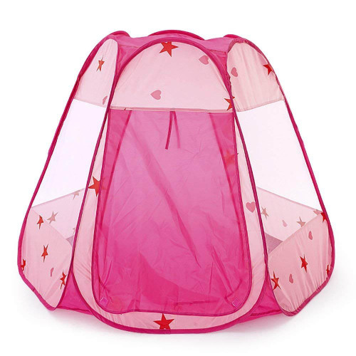 Палатка детская игровая розового цвета 114 х 100 х 89 см L0399