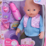Пупс игрушечный для девочек Warm Baby, кукла мультифункциональная пупс детский (NB058)
