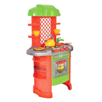 Игрушечная Кухня Technok Toys, кухня с аксессуарами, игровая кухня для детей, детская кухня, 11 предметов (WM0847)