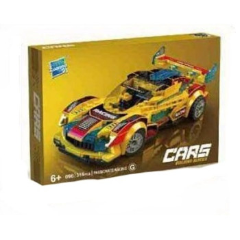 Конструктор “Cars Building Blocks” Перегоновий автомобіль, 316 деталей, наліпки NJ096G