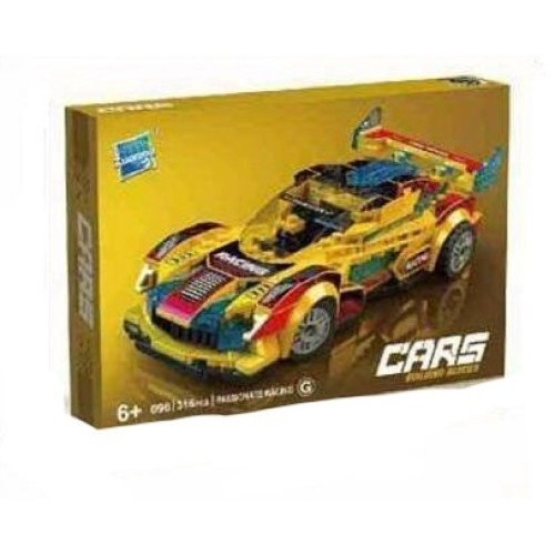 Конструктор "Cars Building Blocks" Гоночный автомобиль, 316 деталей, наклейки NJ096G