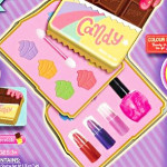 Набор косметики для девочек Candy, косметика игрушечная, тени, заколки, лак для ногтей (RR10416)