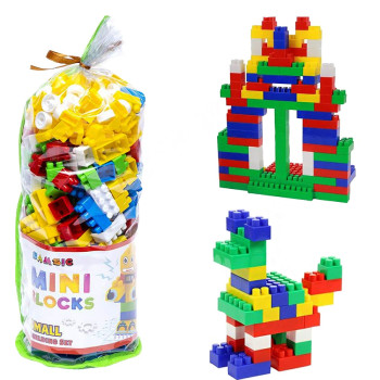 Детский Конструктор "Mini Blocks", набор конструктора 240 деталей, игрушечный конструктор в пакете (ES116-4)