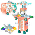 Игровая кухня Автобус-чемодан, с продуктами и посудкой, 11к05