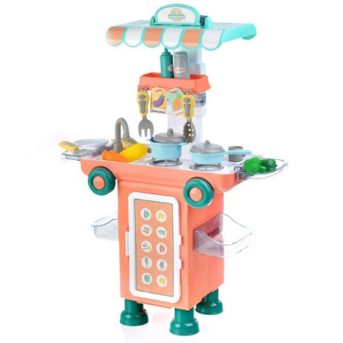 Игровая кухня Автобус-чемодан, с продуктами и посудкой, 11к05