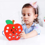 Шнурівка Tree Toys Яблочко дерев'яна гра MD1228