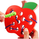 Шнурівка Tree Toys Яблочко дерев'яна гра MD1228