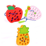 Шнурівка Tree Toys Яблочко дерев'яна гра MD1228