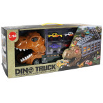 Набор машин "Dino Truck" звук, подсветка, 6 металлопластиковых машин, 6 динозавров, трейлер GP1236 AB Набор машин "Dino Truck" звук, подсветка, 6 металлопластиковых машин, 6 динозавров, трейлер GP1236 AB