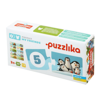 Пазли Puzzlika "Мої друзі", 20 елементів, дитячі пазли, розвиваюча іграшка, пазли з тваринами (RD13005)