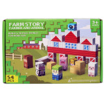 Магнітний конструктор Farm story Ферма, 54 будівельні блоки, 3 Д конструктор JT136-51