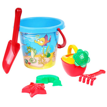 Игровой набор для песочницы, набор для игр в песочнице, набор для песка, ведро, сито, лопатка (RX1455)
