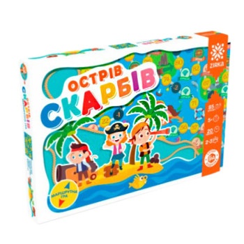 Настольная игра "Остров сокровищ", игра-бродилка,  веселая игра, игра настольная для всей семьи (WR149244)