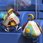 Развивающая игра-бизиборд, игра для малышей, интерактивный бизикуб, погремушка, спиннер (OP1603)