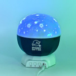 Детский музыкальный ночник, USB, 2 вида, звук, подсветка, 3 насадки для проектора, поворот, изменение цветов, USB-кабель, CV168