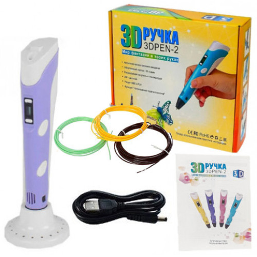 Ручка 3d Мир фантазий в твоих руках, фиолетовая RL168