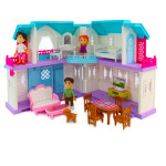 Игрушечный Кукольный Домик, подсветка, звук домофона, игровые фигурки персонажей, собачка, мебель TD16900 Игрушечный Кукольный Домик, подсветка, звук домофона, игровые фигурки персонажей, собачка, мебель TD16900