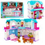 Игрушечный Кукольный Домик, подсветка, звук домофона, игровые фигурки персонажей, собачка, мебель TD16900 Игрушечный Кукольный Домик, подсветка, звук домофона, игровые фигурки персонажей, собачка, мебель TD16900