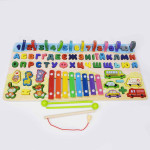 Навчальна дощечка Tree Toys, Геометричний сортер із цифрами, магнітною рибалкою та літерами українського алфавіту GN1695 Навчальна дощечка Tree Toys, Геометричний сортер із цифрами, магнітною рибалкою та літерами українського алфавіту GN1695