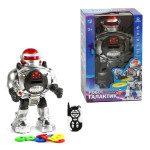 Іграшка Робот "Галактик" на радіокеруванні  "WToys", озвучування українською мовою, світло, пісні, вікторина, стріляє дисками, історії, від батарейок, в коробці, RT18122