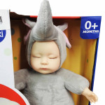 Пупс Baby Sunki Слоник мягкотелый спящий, звук ER1824 Пупс Baby Sunki Слоник мягкотелый спящий, звук ER1824