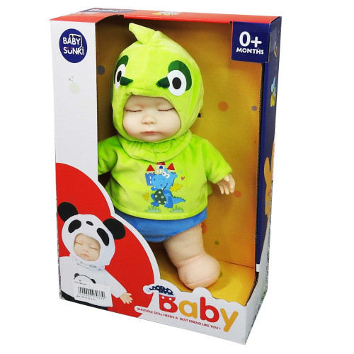 Пупс-сплюшка Baby Sunki Динозавр, мягкотелый, звук DS1845