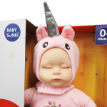 Пупс-сплюшка Baby Sunki Единорог, мягкотелый, звук DS1845