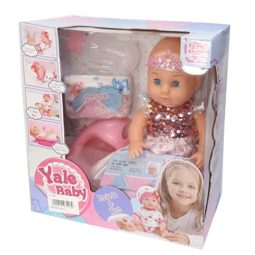 Пупс функциональный Yale Baby с аксессуарами FD1860 L Пупс функциональный Yale Baby с аксессуарами FD1860 L