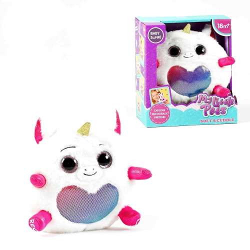 М'яка інтерактивна іграшка "Єдиноріг", 22 см, підсвічування, запис голосу, мелодії, в коробці XS1929-2