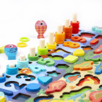 Дерев'яна дошка Tree Toys 6в1 Dino-2 з риболовлею, цифрами і фігурами динозаврів на дошці LT1947 Дерев'яна дошка Tree Toys 6в1 Dino-2 з риболовлею, цифрами і фігурами динозаврів на дошці LT1947
