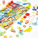 Дерев'яна дошка Tree Toys 6в1 Dino-2 з риболовлею, цифрами і фігурами динозаврів на дошці LT1947 Дерев'яна дошка Tree Toys 6в1 Dino-2 з риболовлею, цифрами і фігурами динозаврів на дошці LT1947