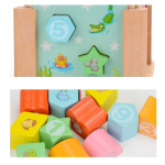 Деревянный развивающий куб с сортером ViVI WooD toy 16,4 x 16,4 x 6,6 см L198