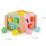 Деревянный развивающий куб с сортером ViVI WooD toy 16,4 x 16,4 x 6,6 см L198