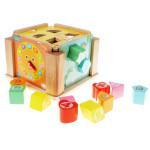Деревянный развивающий куб с сортером ViVI WooD toy 16,4 x 16,4 x 6,6 см L198