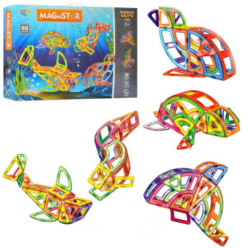 Магнитный конструктор Limo Toy Magnistar Подводный мир на 88 деталей FD2001