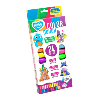 Тесто для лепки Color Dough 24 цвета TM Lovin (AS)