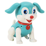 Музична Собака Cute Peppy, рухомі вушка, ходить, звук світло, блакитний PG2059