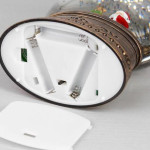 Декоративный музыкальный  LED Светильник - Лампа плоская со снегом, новогодний светильник BT0126