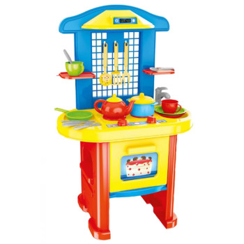 Игрушечная Кухня Technok Toys с аксессуарами, игровая кухня для детей, детская кухня, 18 предметов (FM2124)